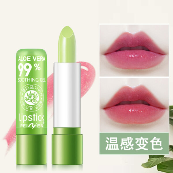 Explosive upgrade Pennyfin aloe vera color-changing lipstick rich moisturizing lasting moisturizing non-fading color-changing lipstick foreign trade Explosive upgrade Pennyfin aloe vera color-changing lipstick rich moisturizing lasting moisturizing non-fading color-changing lipstick foreign trade