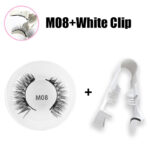 Magnetic false eyelashes set one pair magnetic magnet false eyelashes natural thick false eyelashes quantum eyelashes flatness
