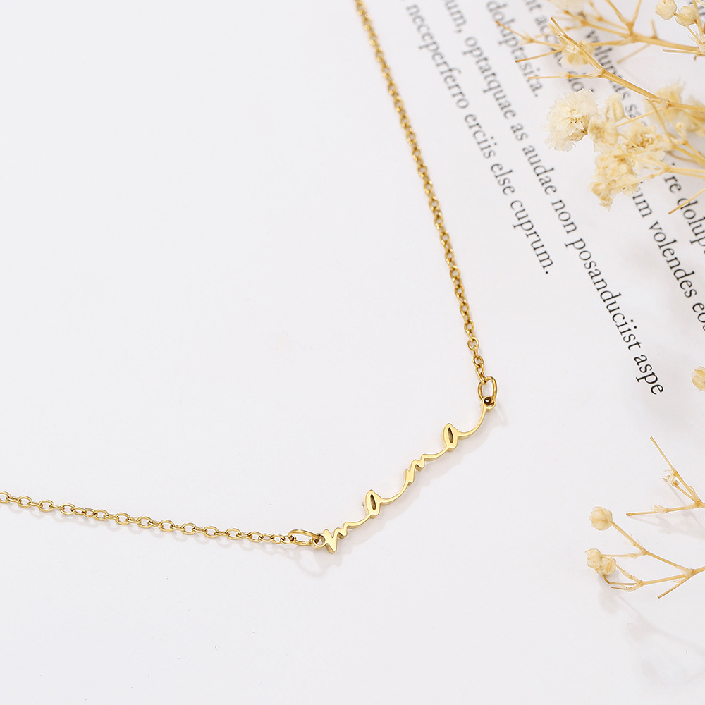 Adjustable Mama Letter Stainless Steel Bracelet Anklet