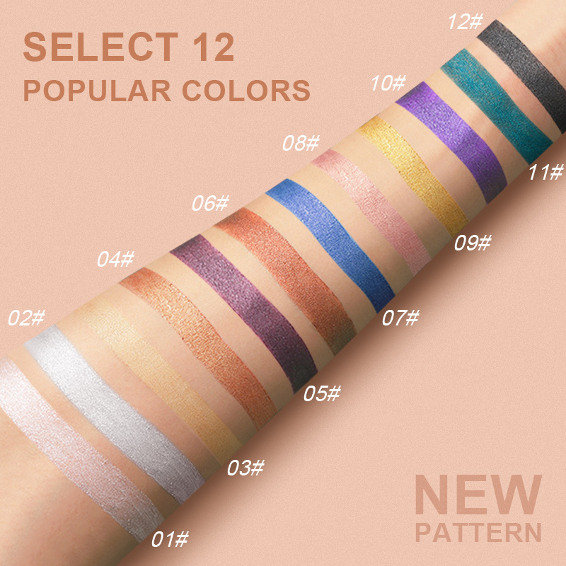 Pearlescent Eyeshadow Pen with Sharpener, Metallic Luster