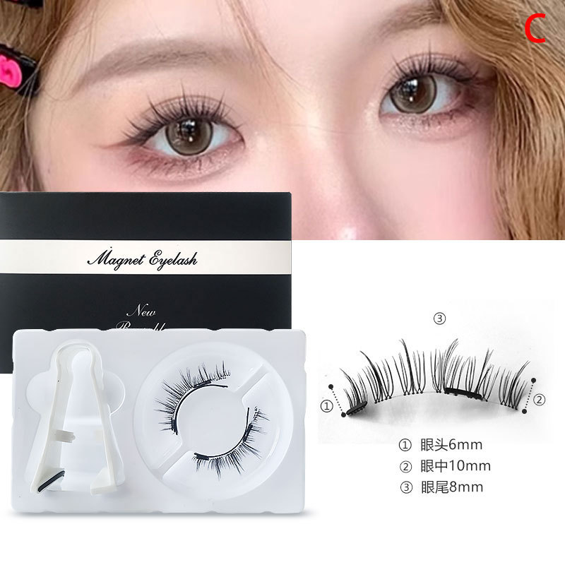 New quantum magnetic eyelash curler little devil magnetic false eyelashes 6D magnet eyelashes magnetic glue-free false eyelashes