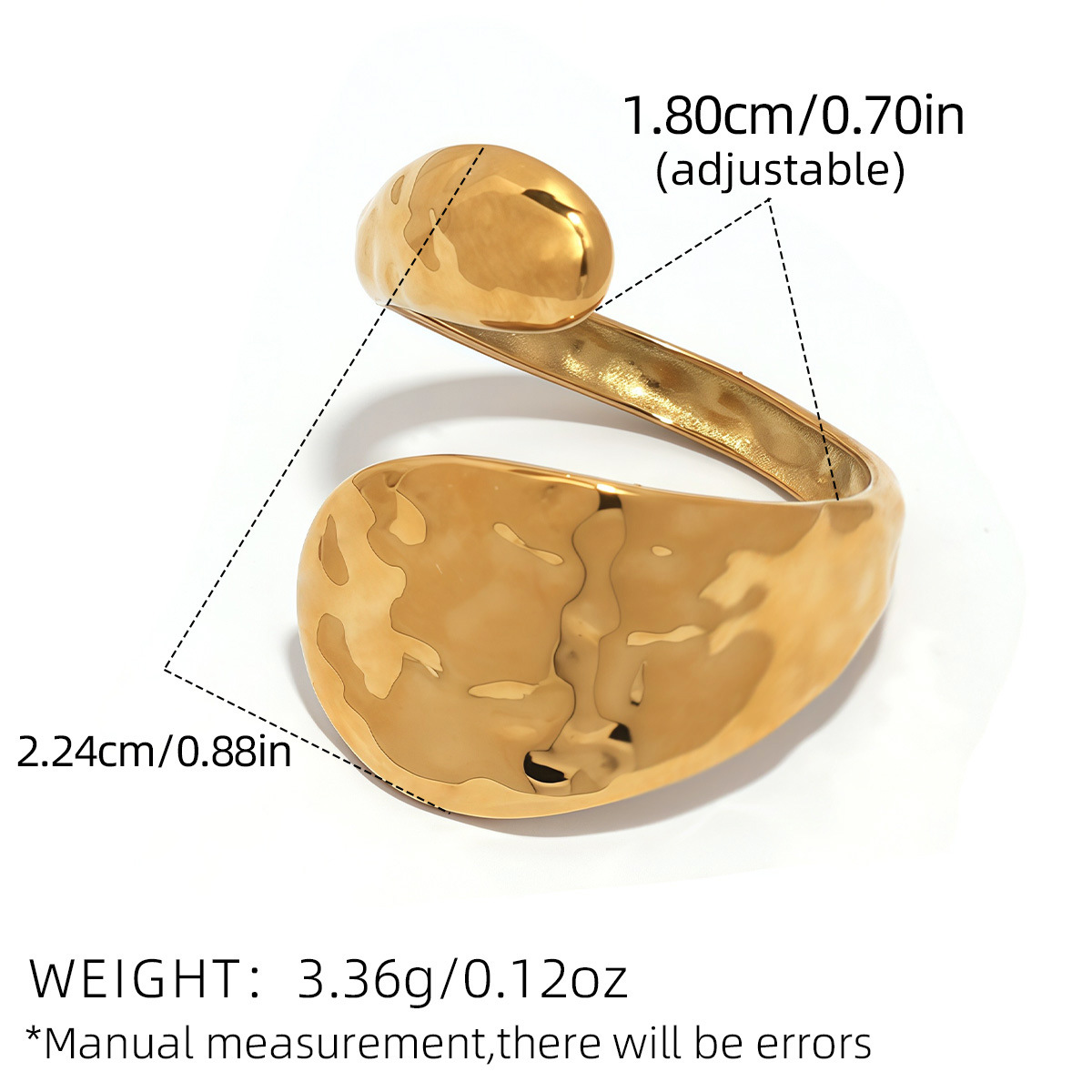 Interwoven Line Ring for Women, Stackable Open Wear