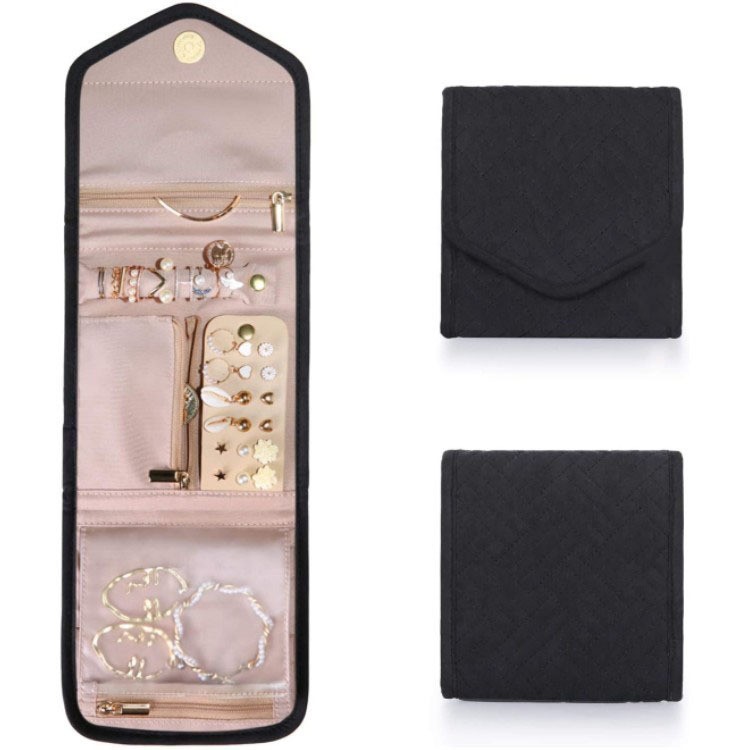 Fashion Portable Jewelry Bag High-end Jewelry Storage Bag Necklace Earrings Earrings Earrings Earrings Bracelets Rings Exquisite Jewelry