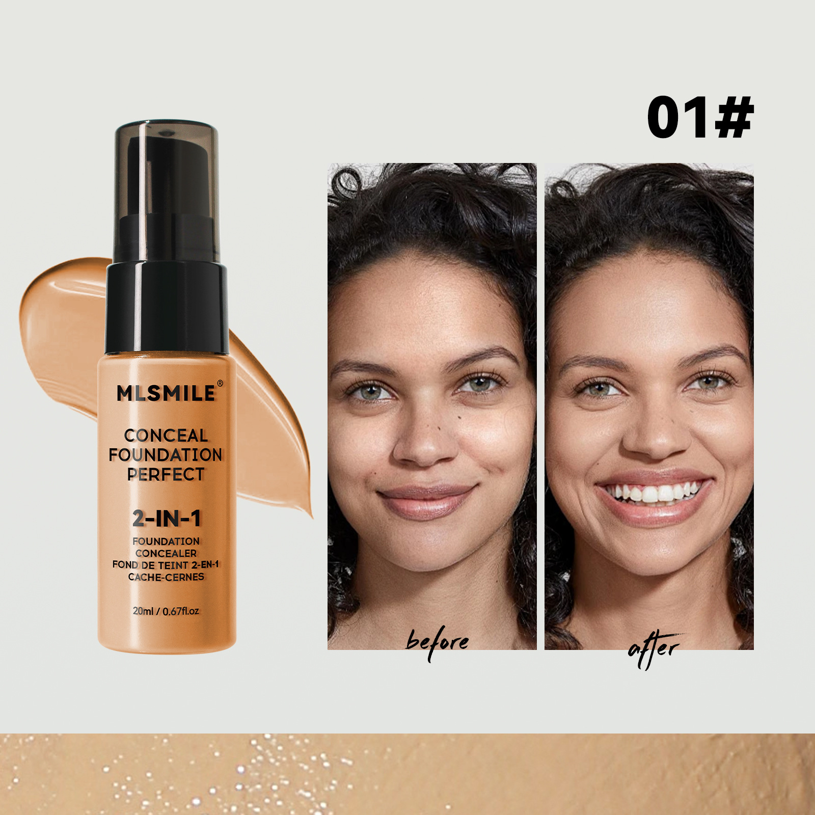 Oil-Controlling Matte Liquid Foundation as Primer, Concealer - BB Cream