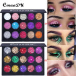 Shimmering 15-Color Diamond Sequin Glitter Eyeshadow Palette