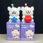 Adjustable Three-Level Vinyl Night Light for Bedside Soft Glow