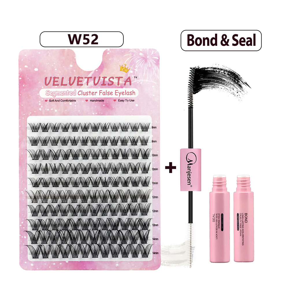 Natural Single Cluster False Eyelashes DIY Extension Set