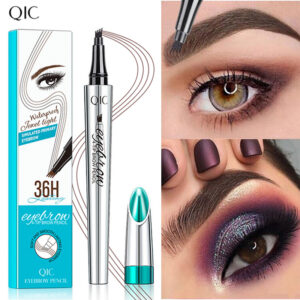 Waterproof Non-Smudge Liquid Eyebrow Pencil with 4 Tips