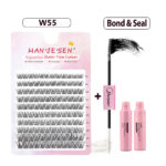 Natural Single Cluster False Eyelashes DIY Extension Set