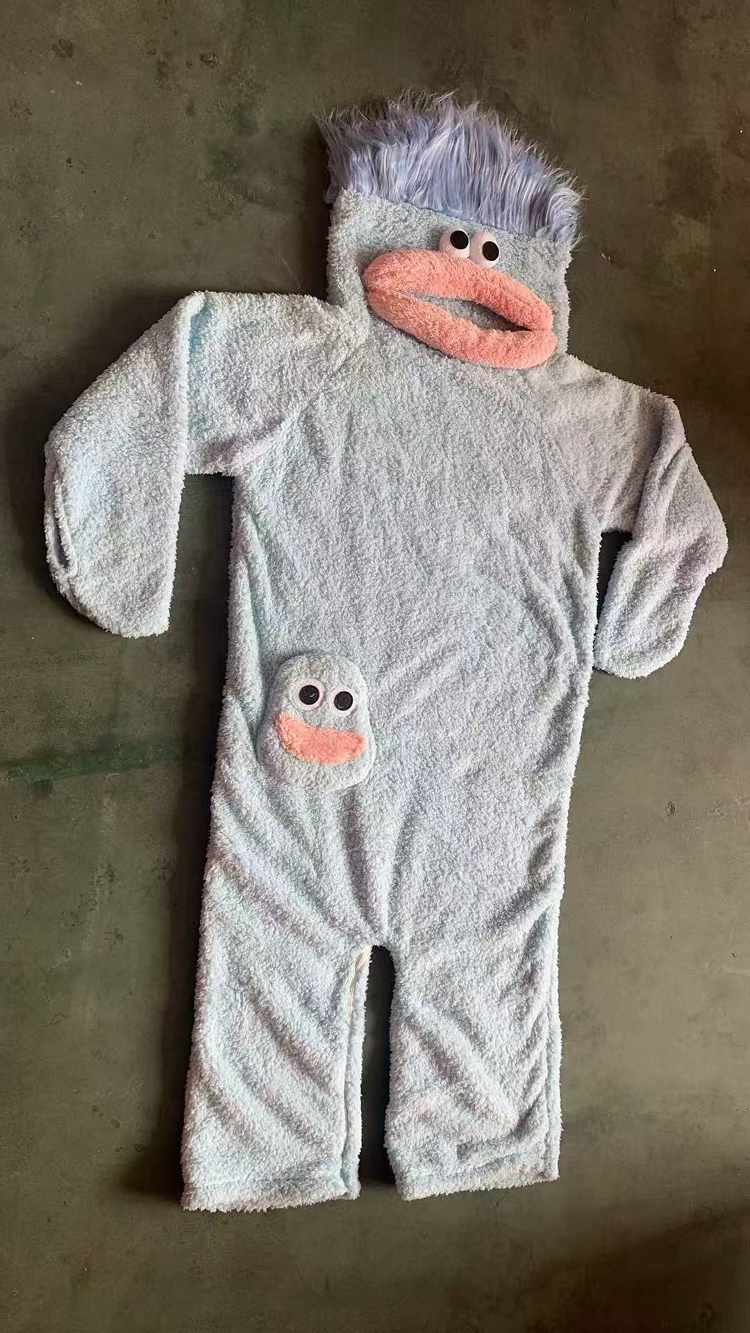 Dopamine-Boosting Monster Bodysuit for Kids, Brushed Fleece