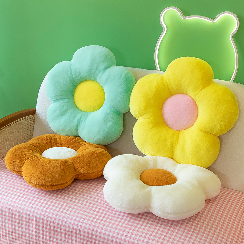 Sunflower Throw Pillow Cushions with 3 D Backrest Support