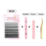 Natural Single Cluster False Eyelashes DIY Extension Set