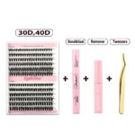 Natural Single Cluster False Eyelashes DIY Extension Set