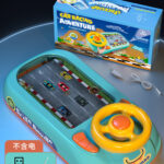 Cross-Border Racing Driving Simulator Car for Kids Steering Wheel