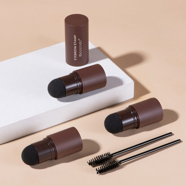 Natural Finish Eyebrow Powder Pencil Set - Dark Brown Natural Finish Eyebrow Powder Pencil Set - Dark Brown