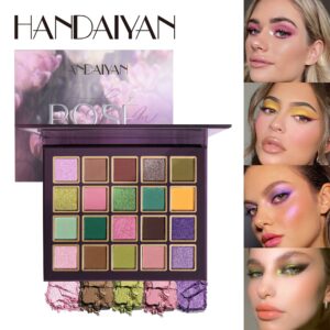 20-Color Eyeshadow Palette with Matte & Pearlescent Shades