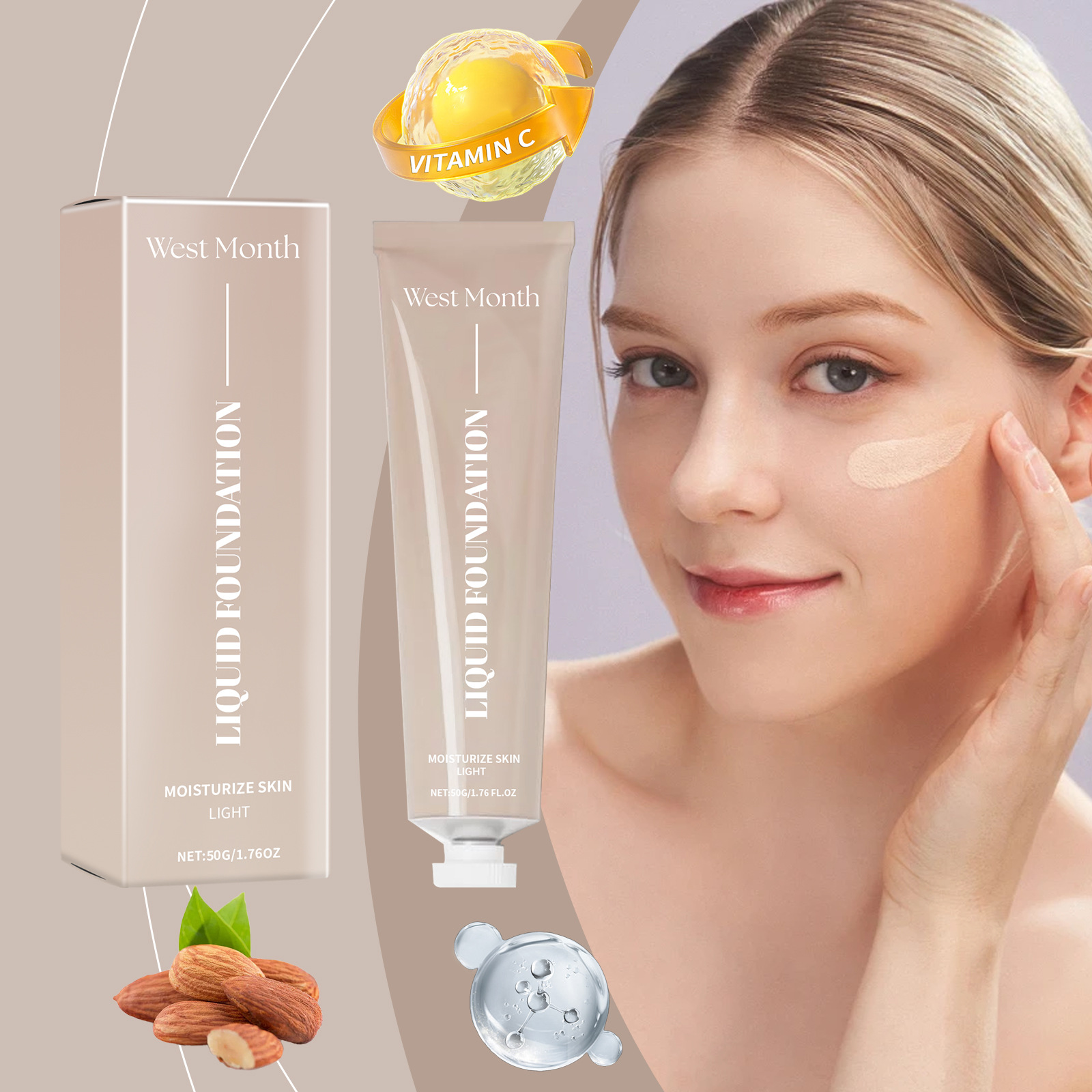 Moisturizing Liquid Foundation for Daily Wear, Hydrating