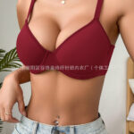 European and American cross-border temu specializes in summer thin push-up bras that support side breasts, prevent sagging, and provide shaping.