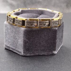 Mix-and-Match Stainless Steel DIY Bracelet Modules with Hearts