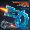New cross-border electric water gun with exploding and deforming features, cool lighting, large capacity, fully automatic continuous firing. New cross-border electric water gun with exploding and deforming features, cool lighting, large capacity, fully automatic continuous firing.