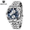 Accurate Quartz Mens Watch with Half-Fan Calendar & Folding Clasp Accurate Quartz Mens Watch with Half-Fan Calendar & Folding Clasp