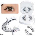 Soft magnetic adhesive zero-glue false eyelashes, ultra-natural, realistic, thick, curled, and portable M02 style, the same style as YueTong false eyelashes.
