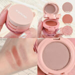 Capel 3-Layer Sandwich Eyeshadow Bento Box - Shimmery Pearl Matte Contouring Side Shading Earth Tones Affordable Student Eyeshadow