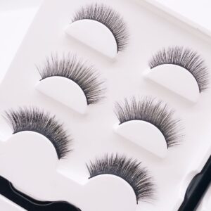 Self-Adhesive Eyeliner False Lashes 3-Pair Set, Soft