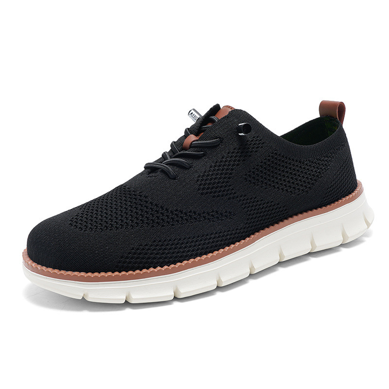 Breathable Mesh Flyknit Loafers for Men Plus Sizes - Lightweight Breathable Mesh Flyknit Loafers for Men Plus Sizes - Lightweight