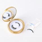 Magnetic glue-free three-magnet false eyelashes set with clips collection one pair of reusable magnetic false eyelashes