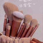 Quick-Drying 13-Piece Makeup Brush Set for Blush & Powder