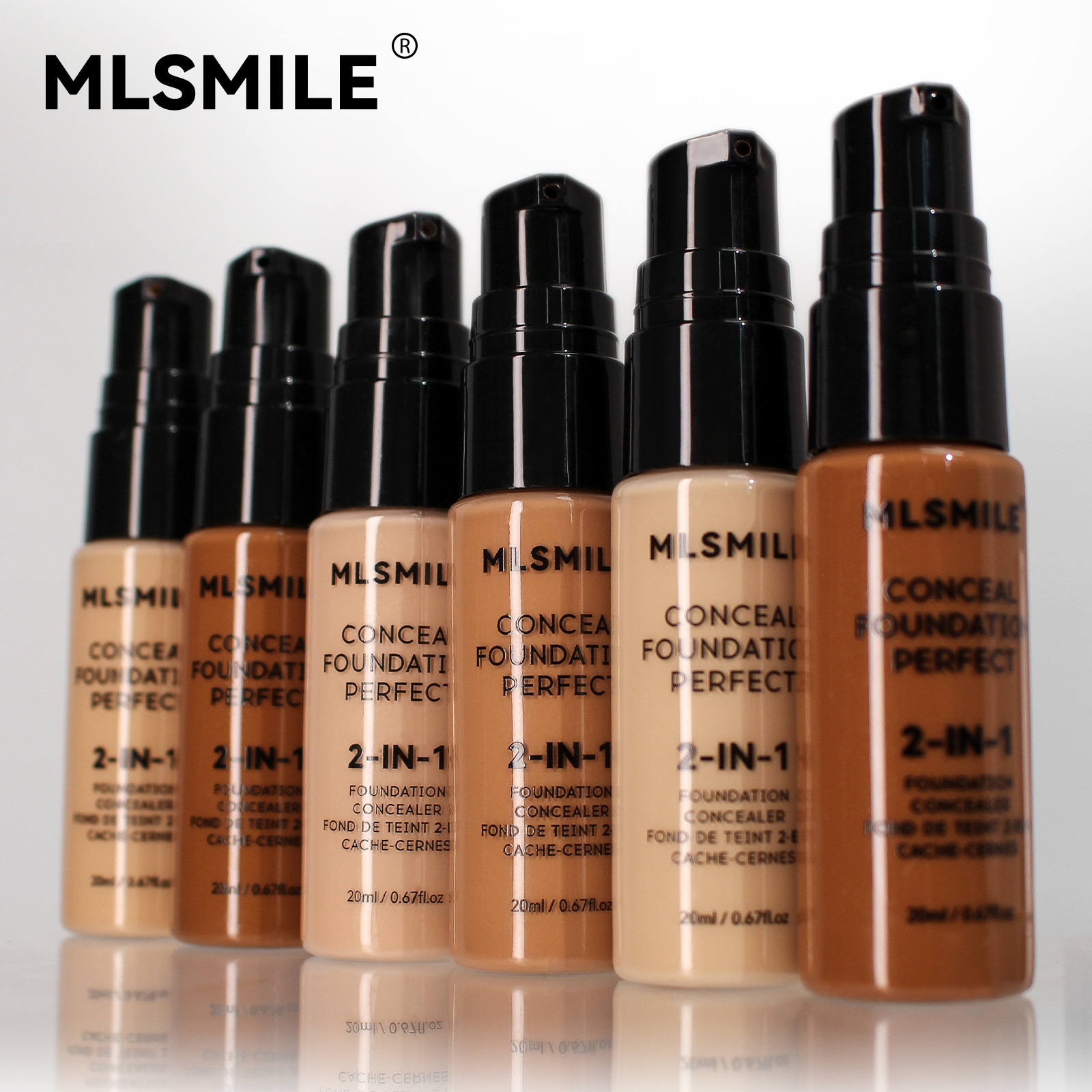 Oil-Controlling Matte Liquid Foundation as Primer, Concealer - BB Cream
