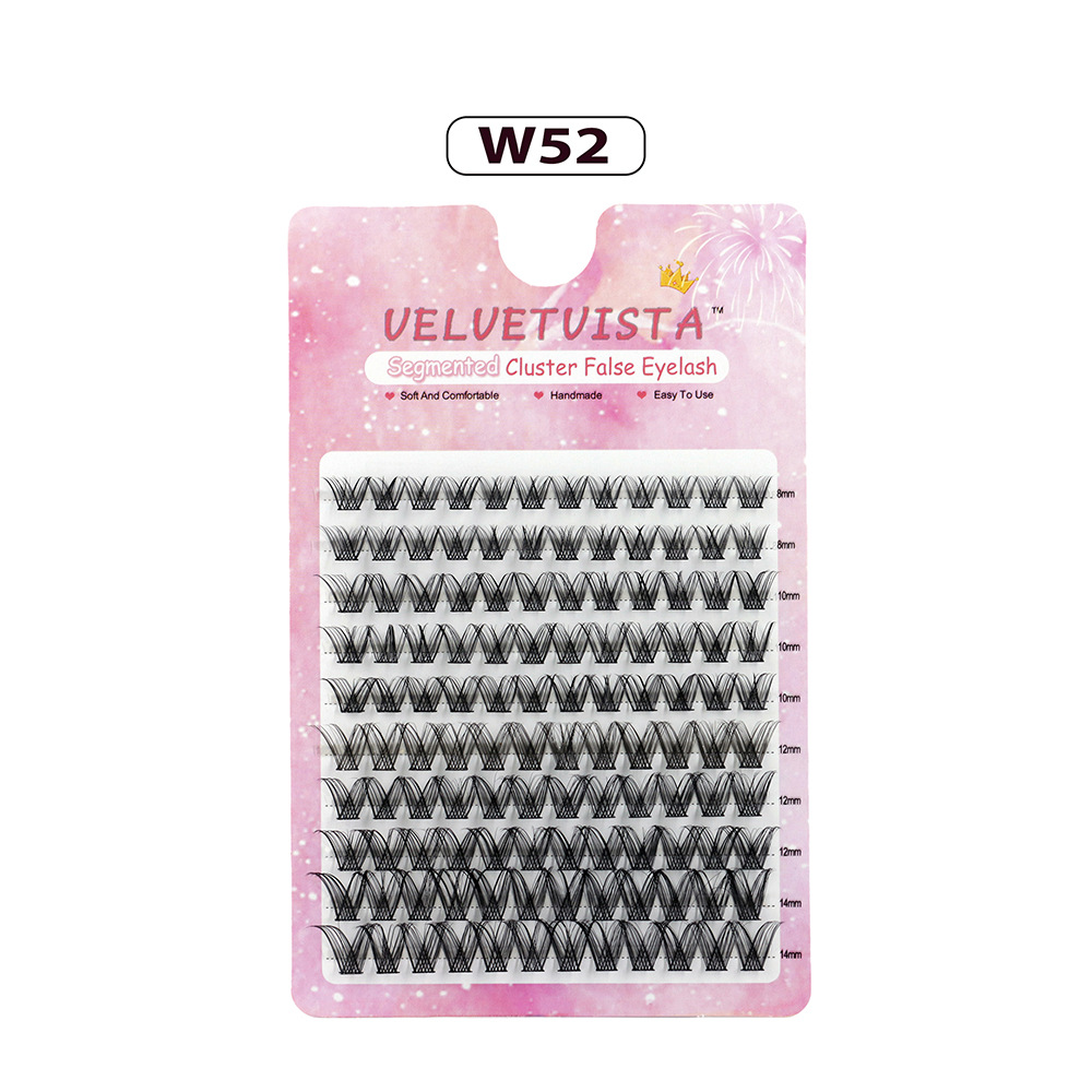 Natural Single Cluster False Eyelashes DIY Extension Set