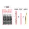 W50+double-headed glue+remover+golden tweezers