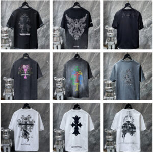 Quick-Drying Loose Fit Crew Neck T-Shirt with 3 D Letter Cross Print