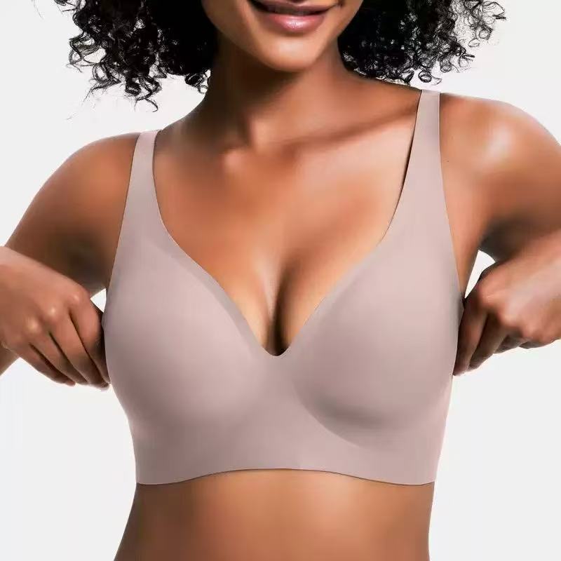 Leopard Print Wire-Free Plus Size Bra with Back Support