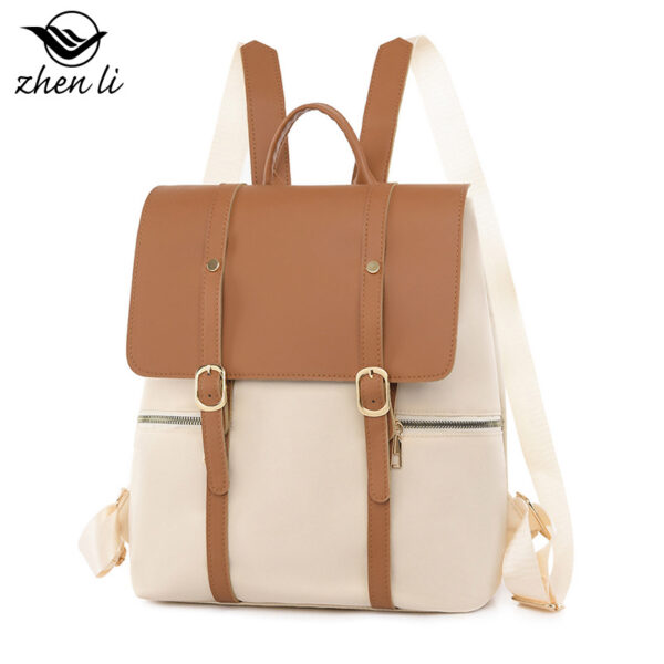 Zhenli Backpack, Niche Oxford Cloth College Style Retro Backpack for Women, Cross-border Bag Wholesale