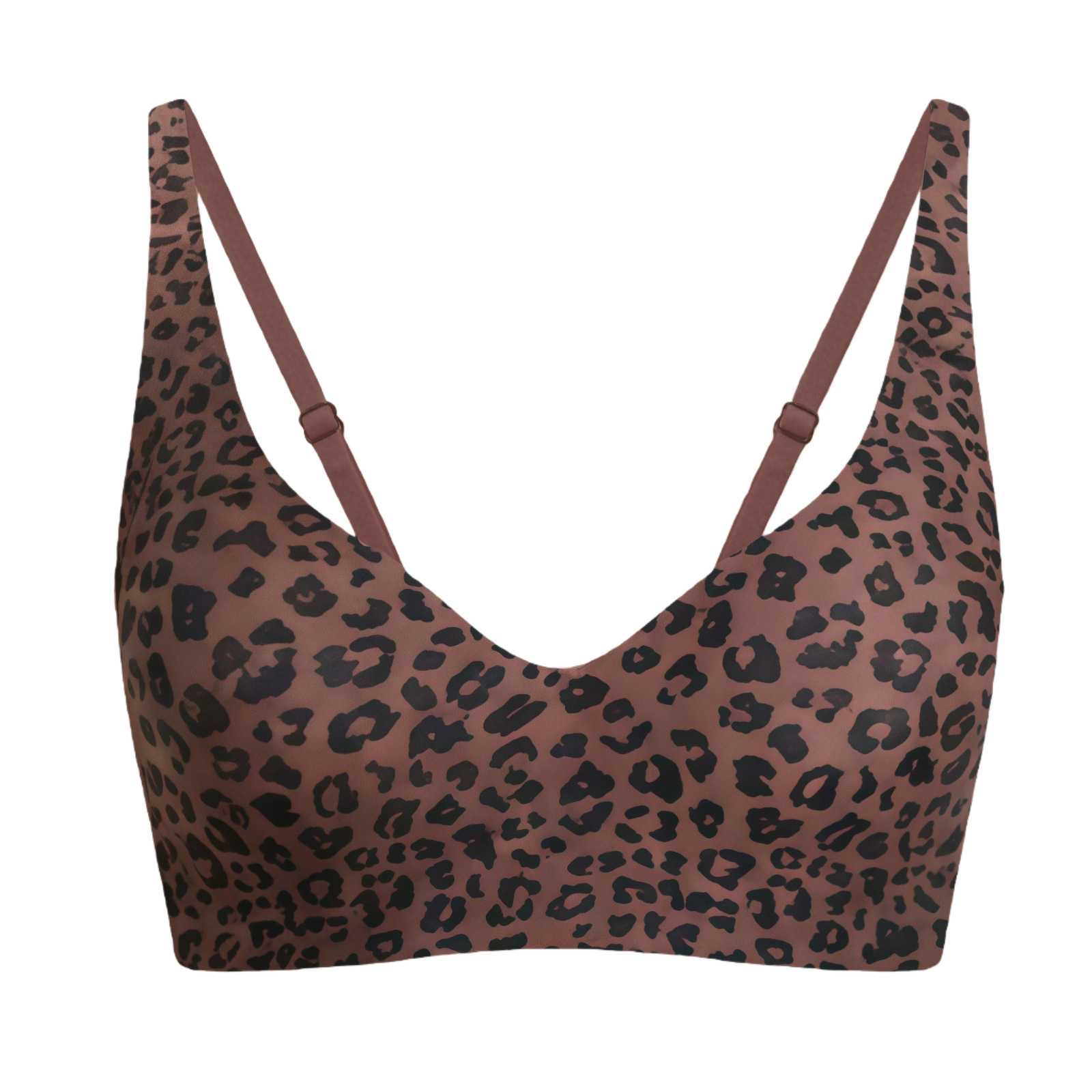 Seamless Push-Up Wire-Free Bra with Side Support, Black