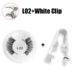 Magnetic false eyelashes set one pair magnetic magnet false eyelashes natural thick false eyelashes quantum eyelashes flatness