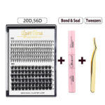 Natural Single Cluster False Eyelashes DIY Extension Set