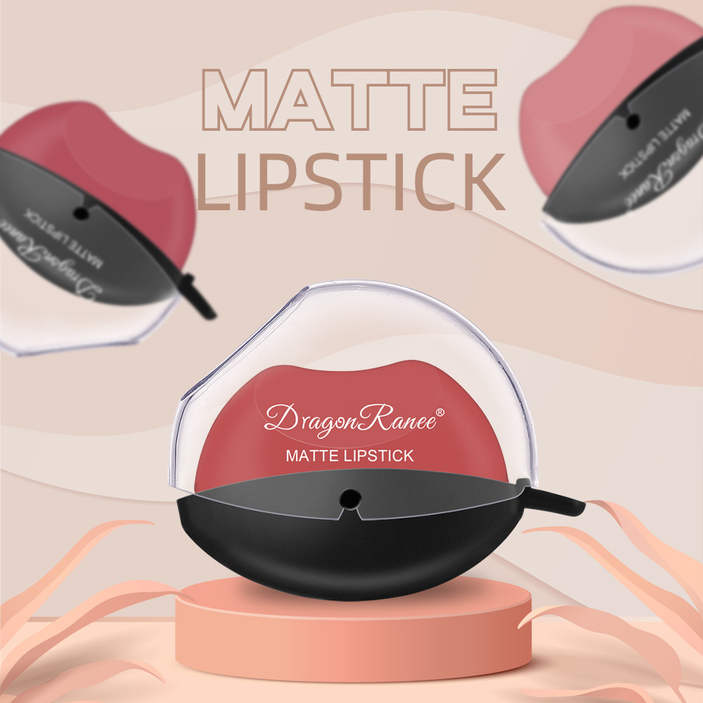 Sip into makeup lazy lip lipstick lipstick is not easy to fade matte makeup effect matte lipstick big red lipstick