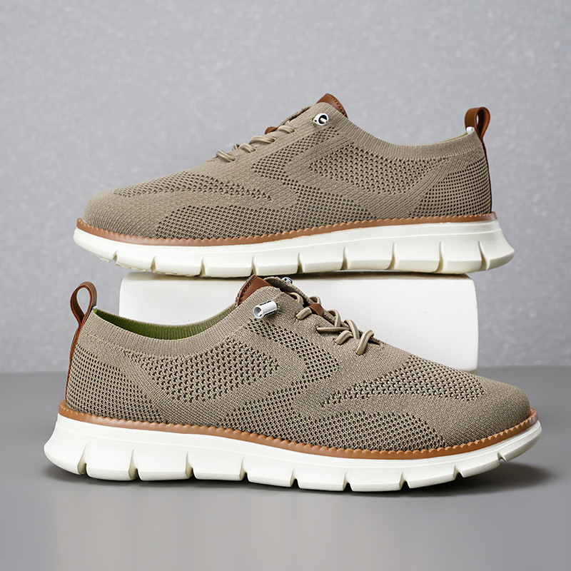 Breathable Mesh Flyknit Loafers for Men Plus Sizes - Lightweight Breathable Mesh Flyknit Loafers for Men Plus Sizes - Lightweight