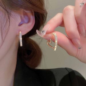 Niemann love earrings for women light luxury niche design high-end earrings new style trendy temperament earrings simple earrings