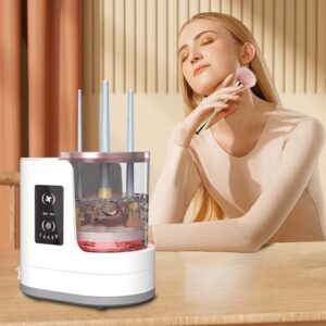 Rechargeable Electric Makeup Brush Cleaner with Auto Wash & Dry