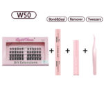 DIY Upper Eyelash Extension Kit with Thick Curly False Lashes