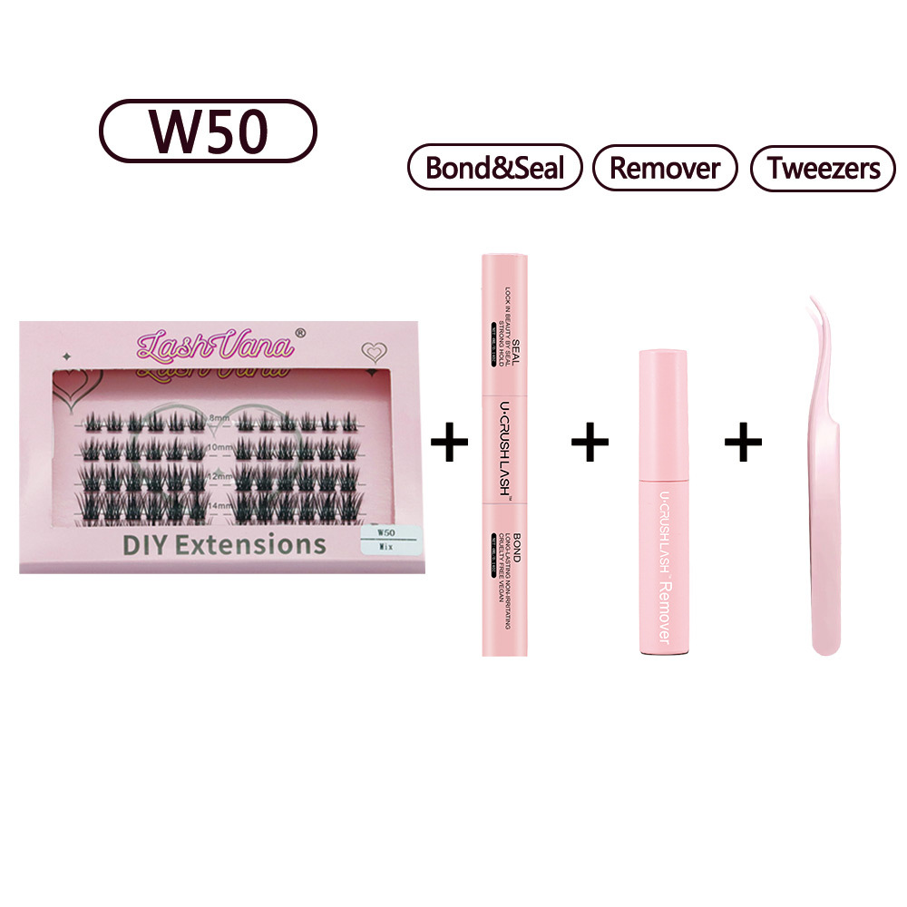 DIY Upper Eyelash Extension Kit with Thick Curly False Lashes