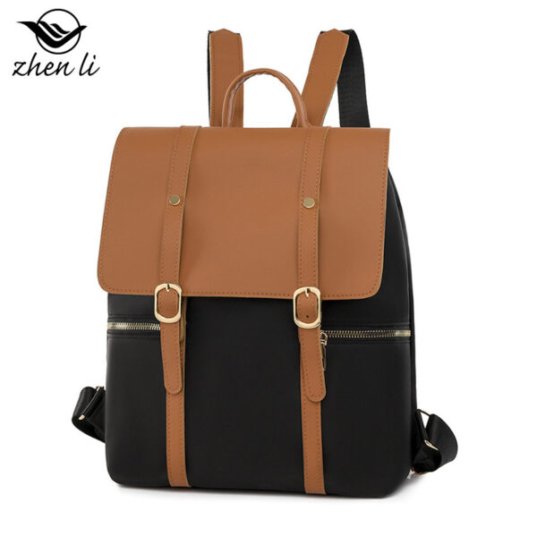 Zhenli Backpack, Niche Oxford Cloth College Style Retro Backpack for Women, Cross-border Bag Wholesale