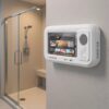 New waterproof touch screen phone holder for bathroom use, perfect for watching videos in the shower, Bluetooth mini speaker, portable for watching videos. New waterproof touch screen phone holder for bathroom use, perfect for watching videos in the shower, Bluetooth mini speaker, portable for watching videos.