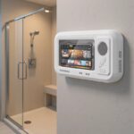 O1CN01RmYUIq2GTqS622Zbk_2222110539017-0-cib.jpg New waterproof touch screen phone holder for bathroom use, perfect for watching videos in the shower, Bluetooth mini speaker, portable for watching videos.