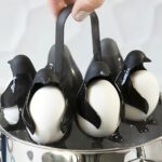 New ready-made wholesale Internet celebrity penguin egg cooker, penguin egg steamer, steamed egg box, creative egg storage rack
